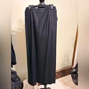 Old Navy Classic Black linen Maxi Skirt